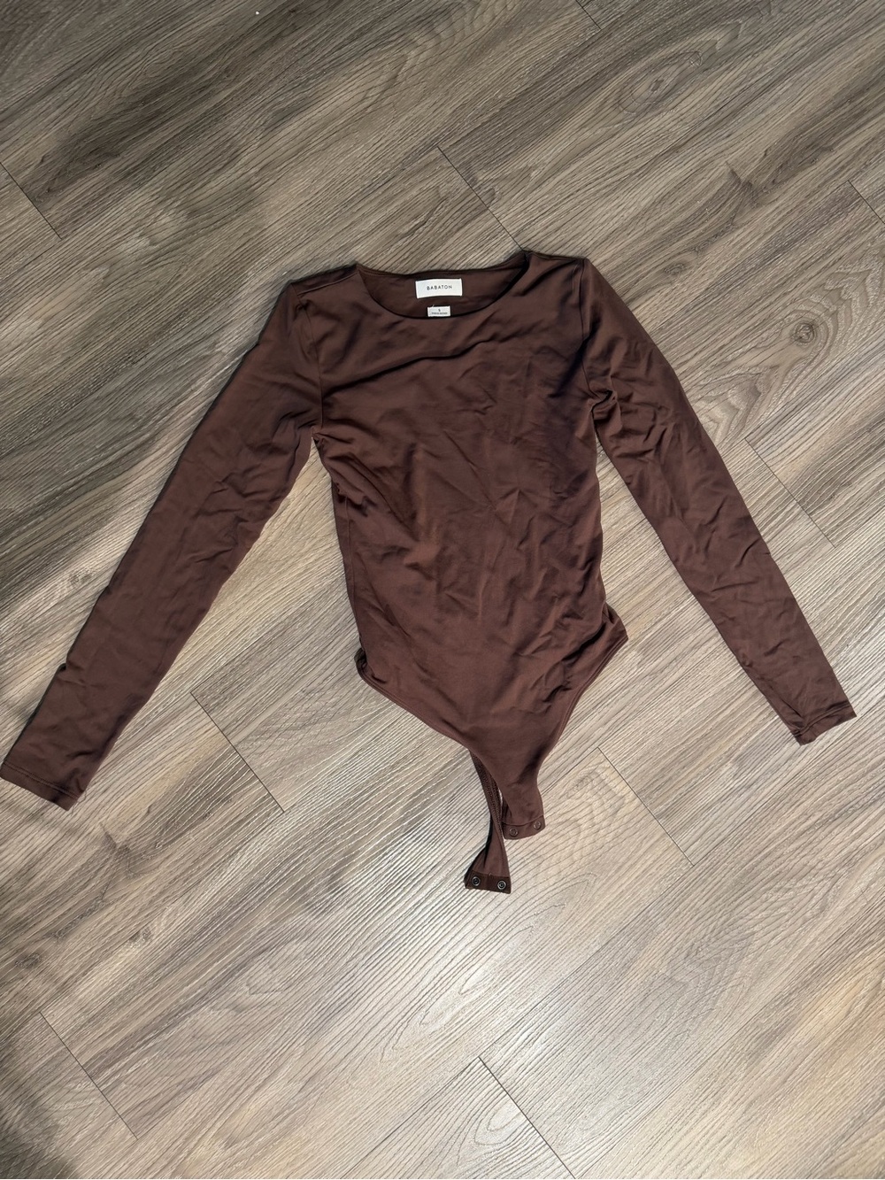 Aritzia brown long sleeve bodysuit size small worn once